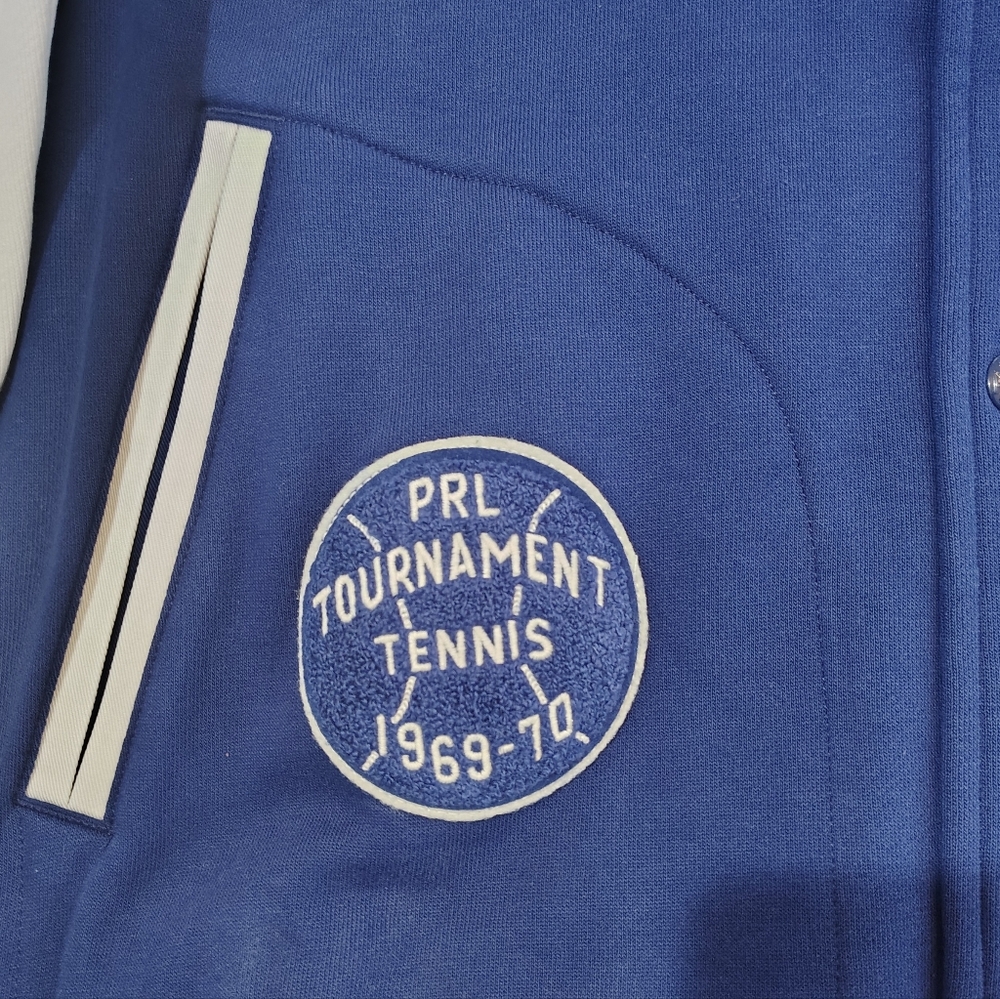Polo by Ralph Lauren Men’s Blue & White Varsity Jacket Size Large NWT - Picture 5 of 7